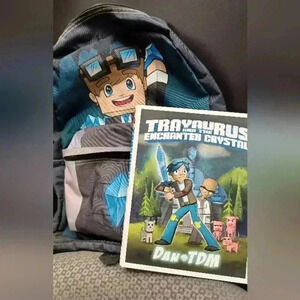 Dan TDM  Minecraft Backpack & 2016 Trayaurus and the Enchanted Crystal Hardcover